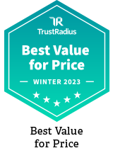 TrustRadius winter 2023 Bonterra award for best value for price