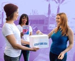 Donation collection for a corporate donation matching program.
