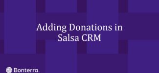 Adding Donations in Salsa CRM