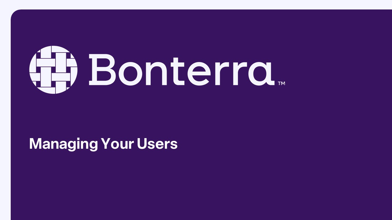 Managing Your Users