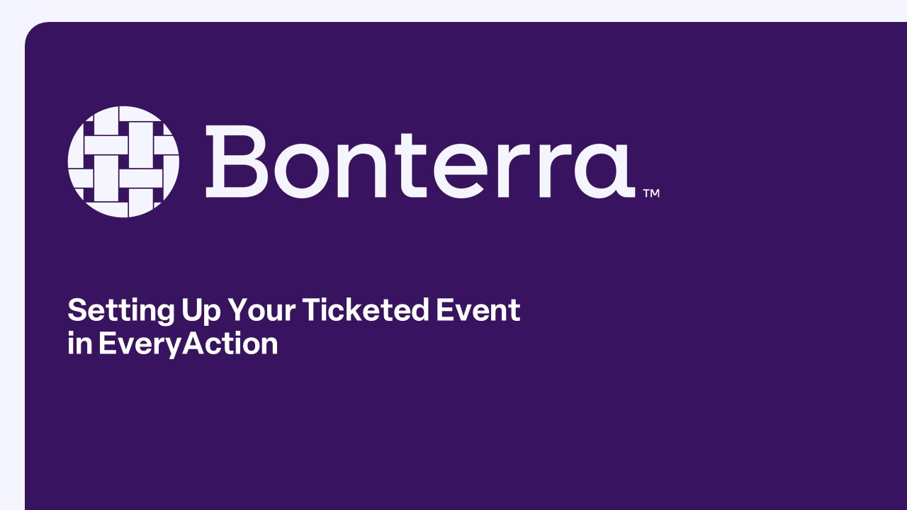 Setting Up Your Ticketed Event Overview