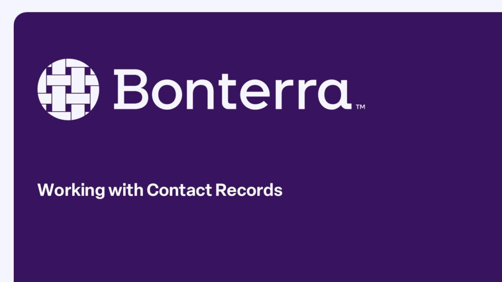 Working with Contact Records