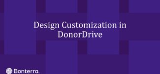 Design Customization in DonorDrive