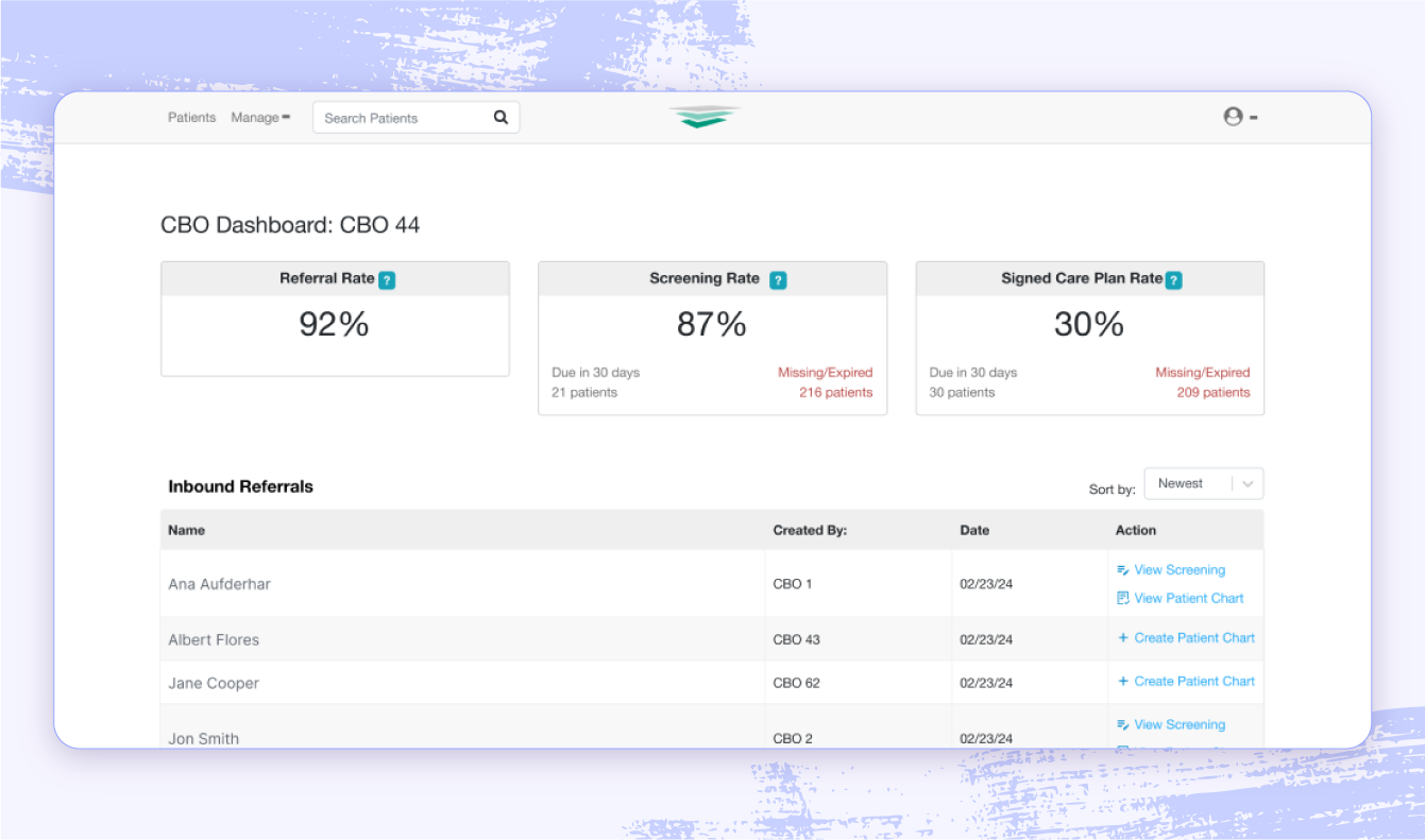 A screenshot of Foothold's nonprofit case management software.