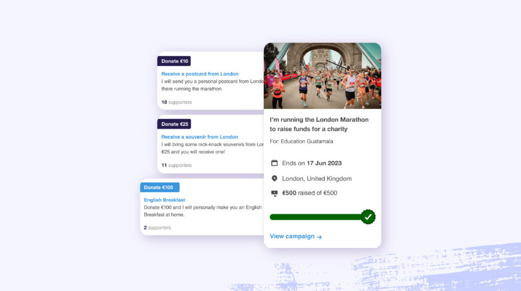 A screenshot of GoodUp's platform