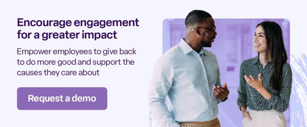 Click here to request a demo of Bonterra CyberGrants for employee engagement.