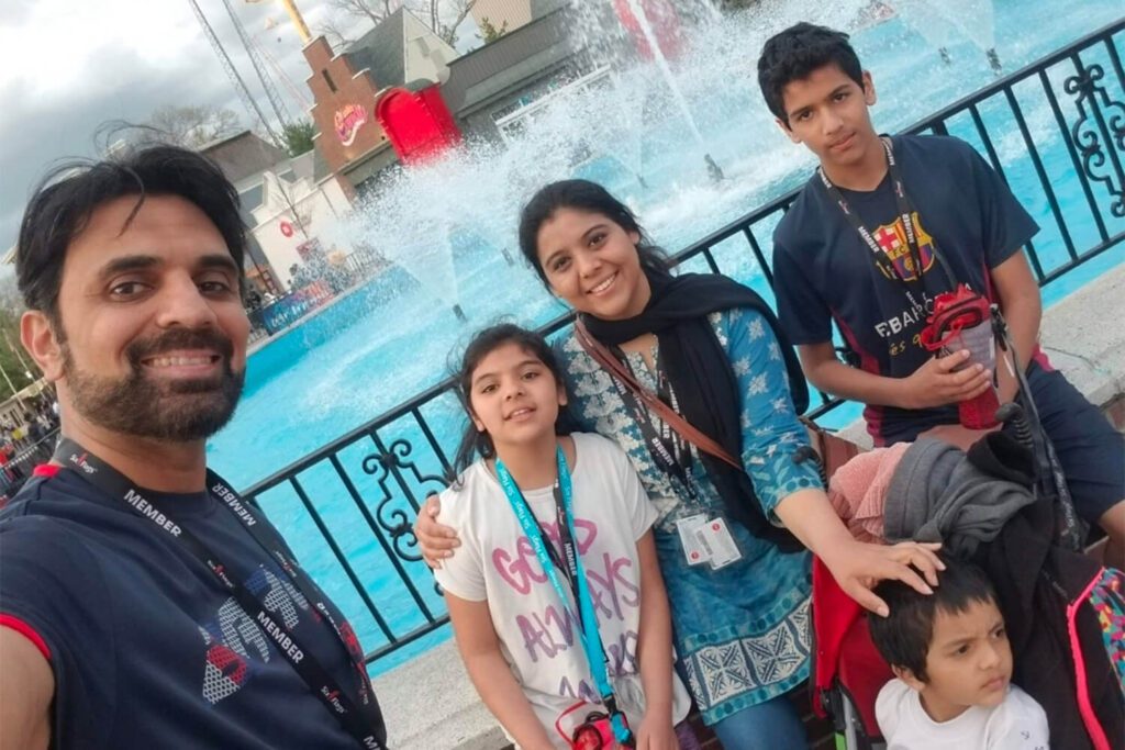 Farhan Malik and his family