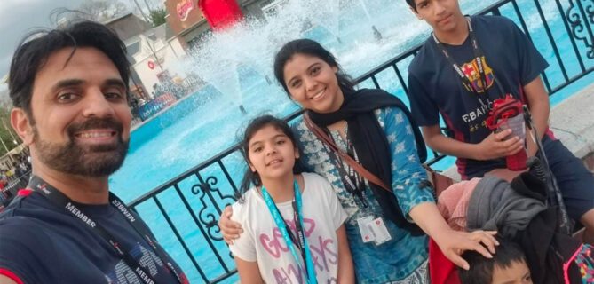 Farhan Malik and his family